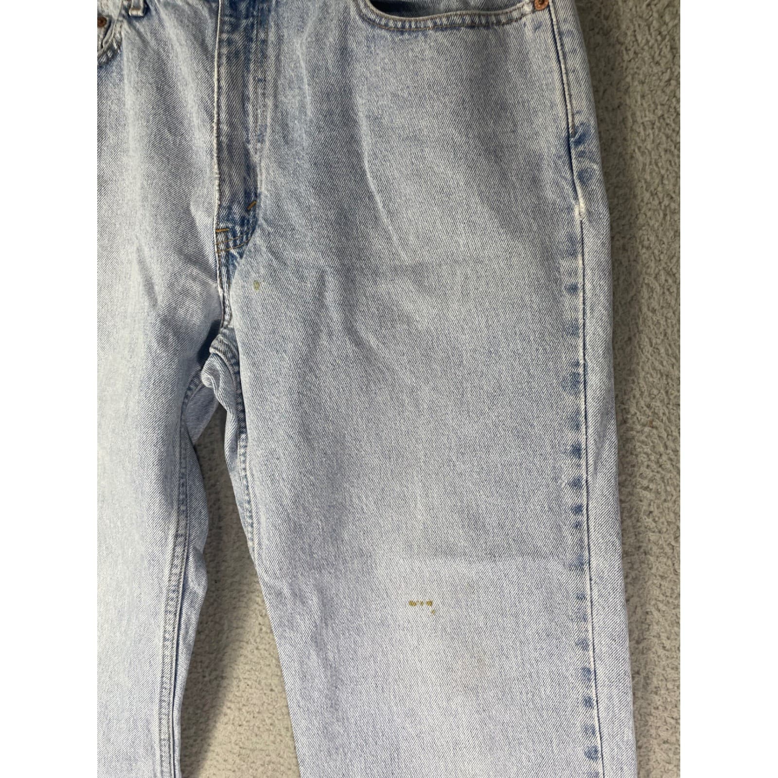 Levi's 550 Vintage Jeans Mens 36x34 Light Wash Relaxed Tapered Denim Pants Blue - Thumbnail 9