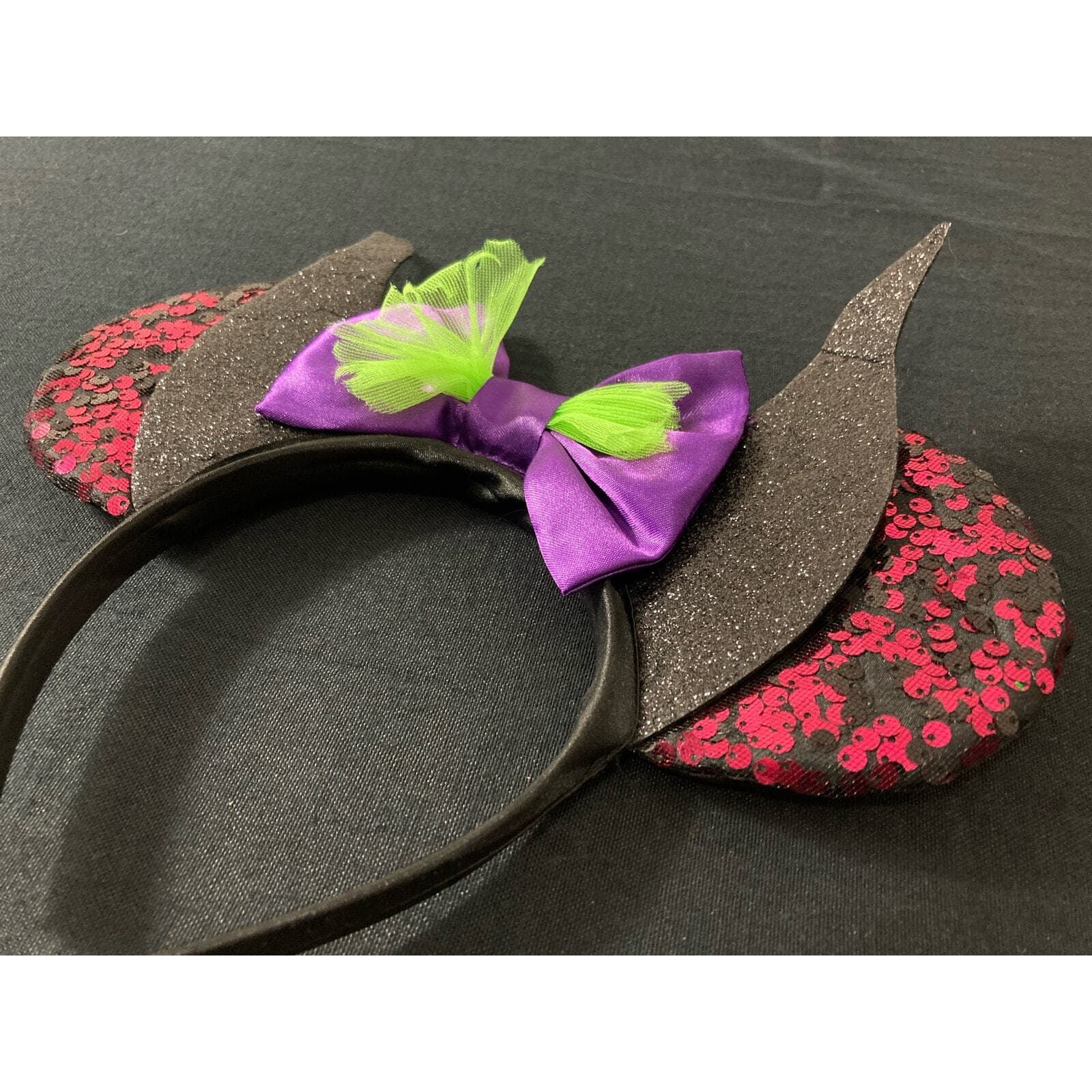 Disney Villains Black Ears Costume Headpiece Women Girls Halloween Accessory - Thumbnail 2