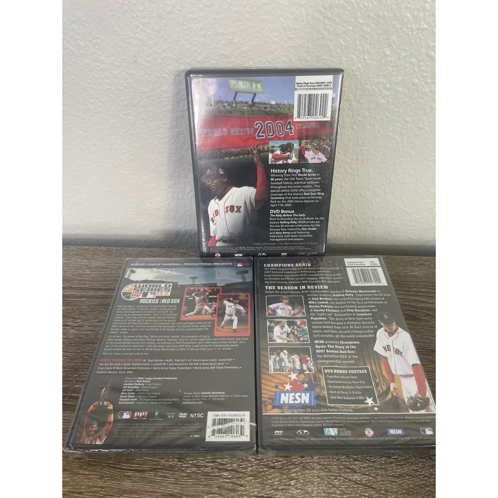Boston Red Sox DVD Lot 3 2004 2007 World Series Champions Ring Ceremony NESN Set - Thumbnail 6