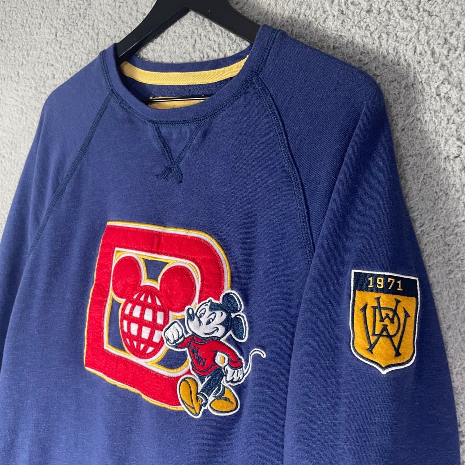Disney Parks Walt Disney World 1971 Sweatshirt Mens Small Retro Mickey Logo S - Thumbnail 6