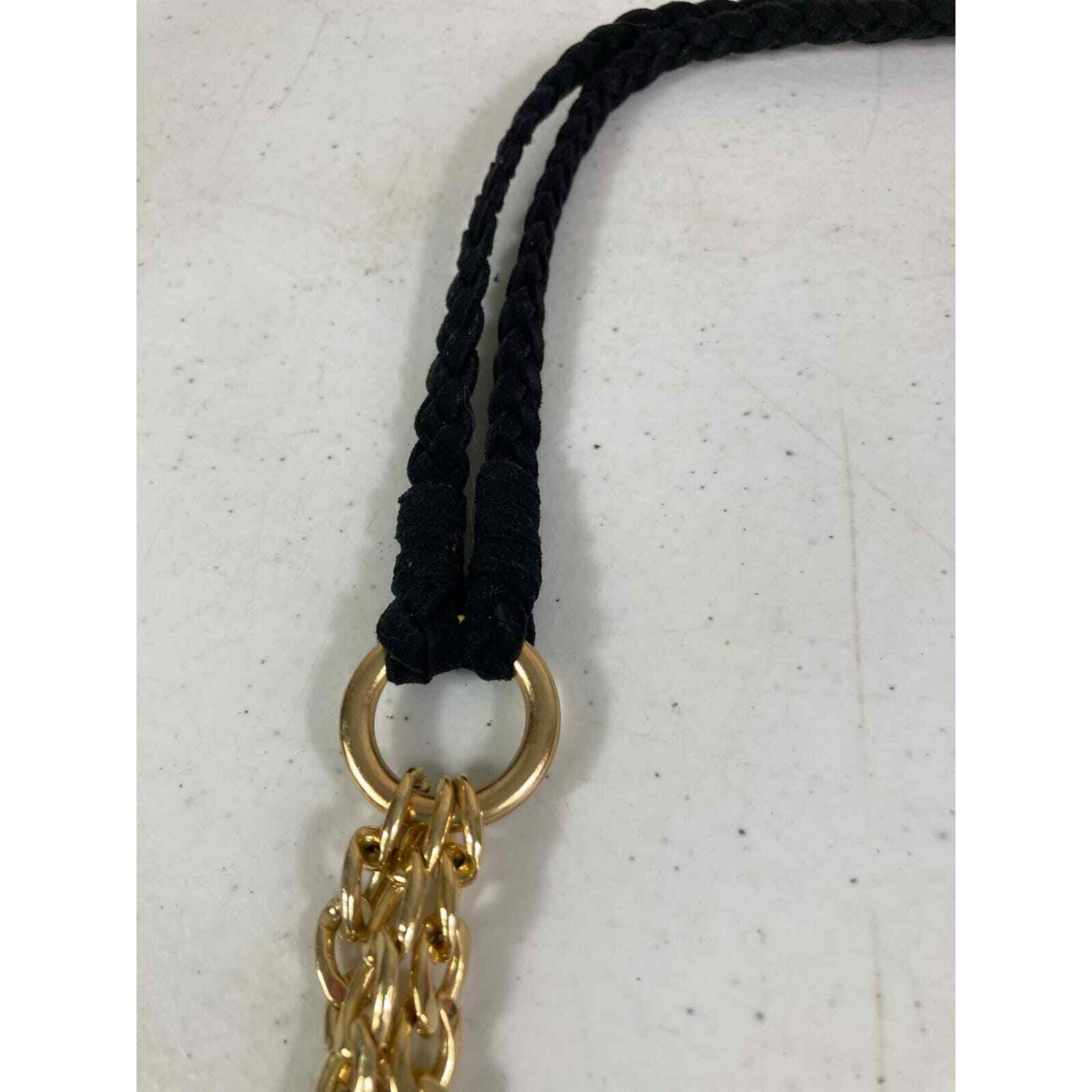 Womens Bohemian Chunky Chain Necklace Bold Gold Statement Costume Jewelry - Thumbnail 7