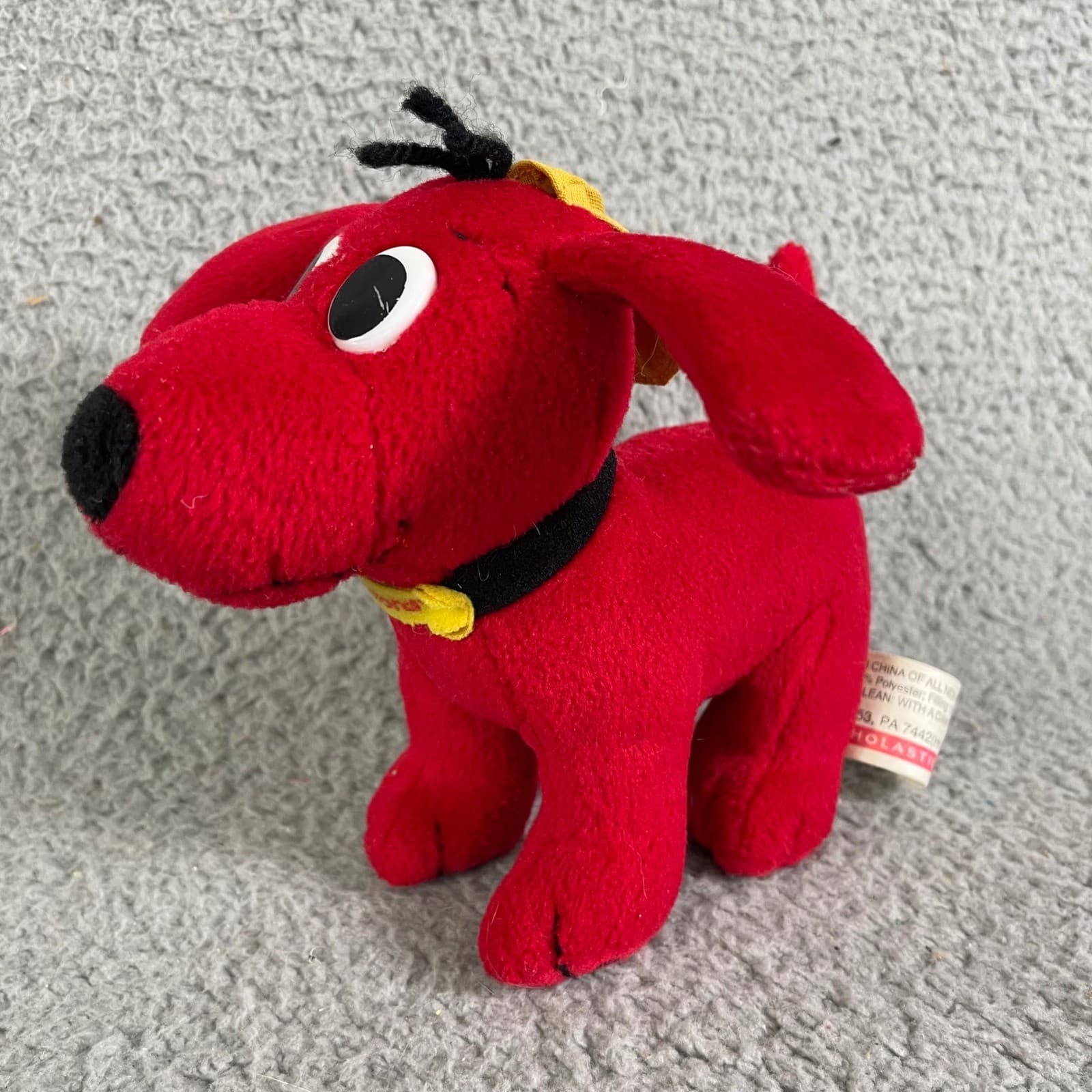 Vintage 2000 Clifford Big Red Dog Plush Scholastic Stuffed Animal Toy Used - Thumbnail 6