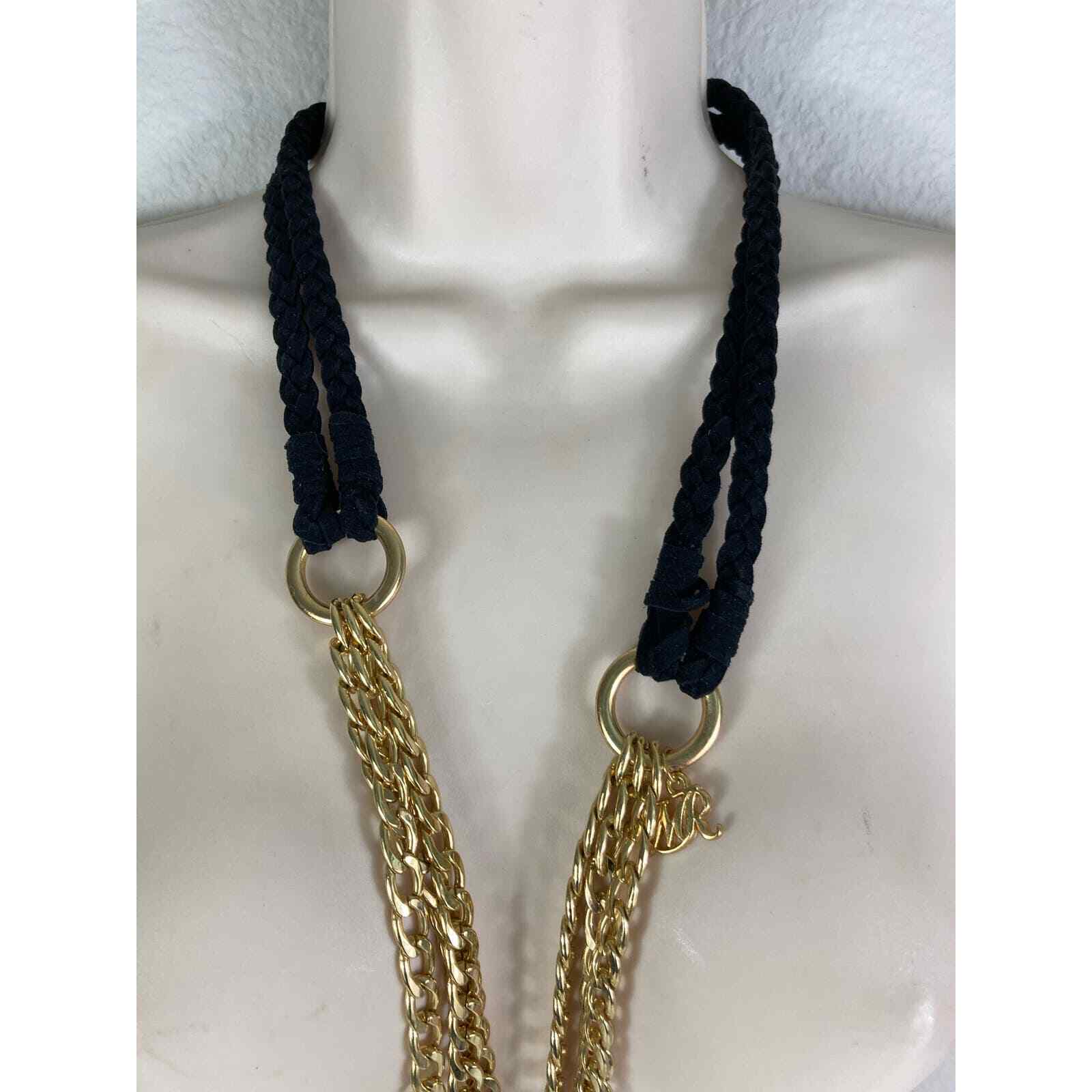 Womens Bohemian Chunky Chain Necklace Bold Gold Statement Costume Jewelry - Thumbnail 10
