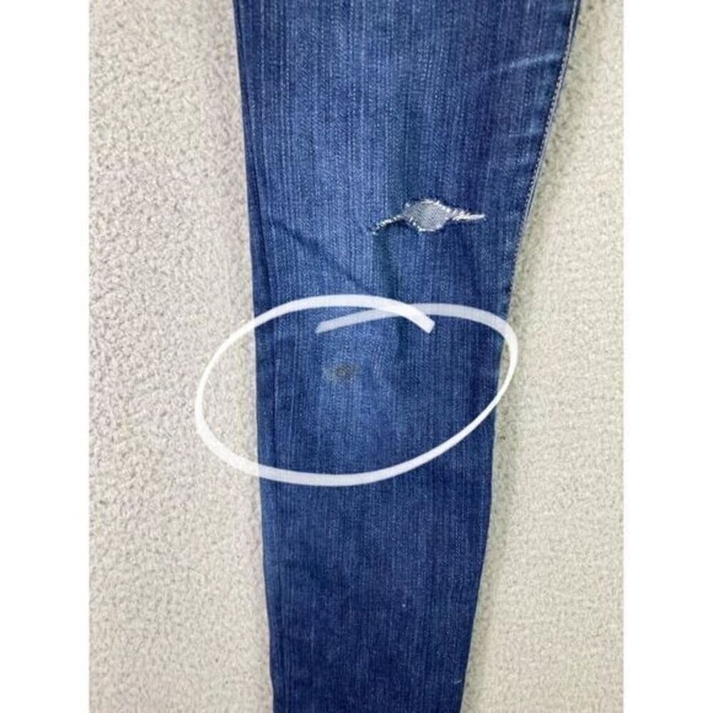 Abercrombie & Fitch Womens Distressed Skinny Stretch Jeans Blue Denim Size 2 - Thumbnail 11