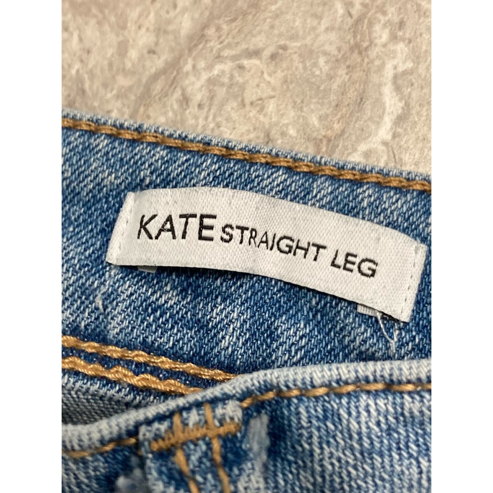 Women’s Daisy Kate Distressed Ripped Blue Jeans Size 13 Straight Leg Denim - Thumbnail 4