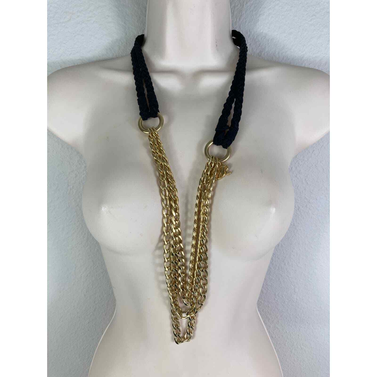 Womens Bohemian Chunky Chain Necklace Bold Gold Statement Costume Jewelry - Thumbnail 9