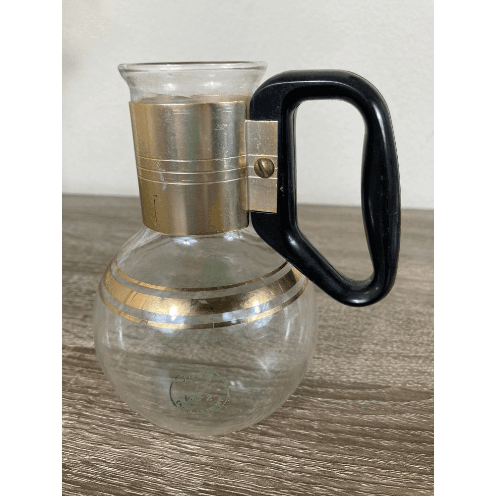 Vintage 1960s Pyrex Coffee Carafe Pitcher Pot Glass Mid Century Modern MCM VTG - Thumbnail 5