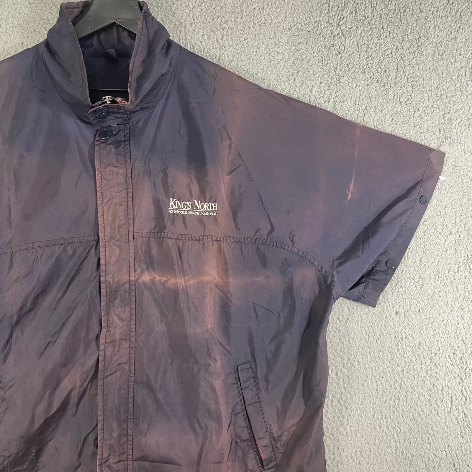 Vintage Sunice Kings North Myrtle Beach Golf Windbreaker Jacket Mens XL Navy - Thumbnail 8