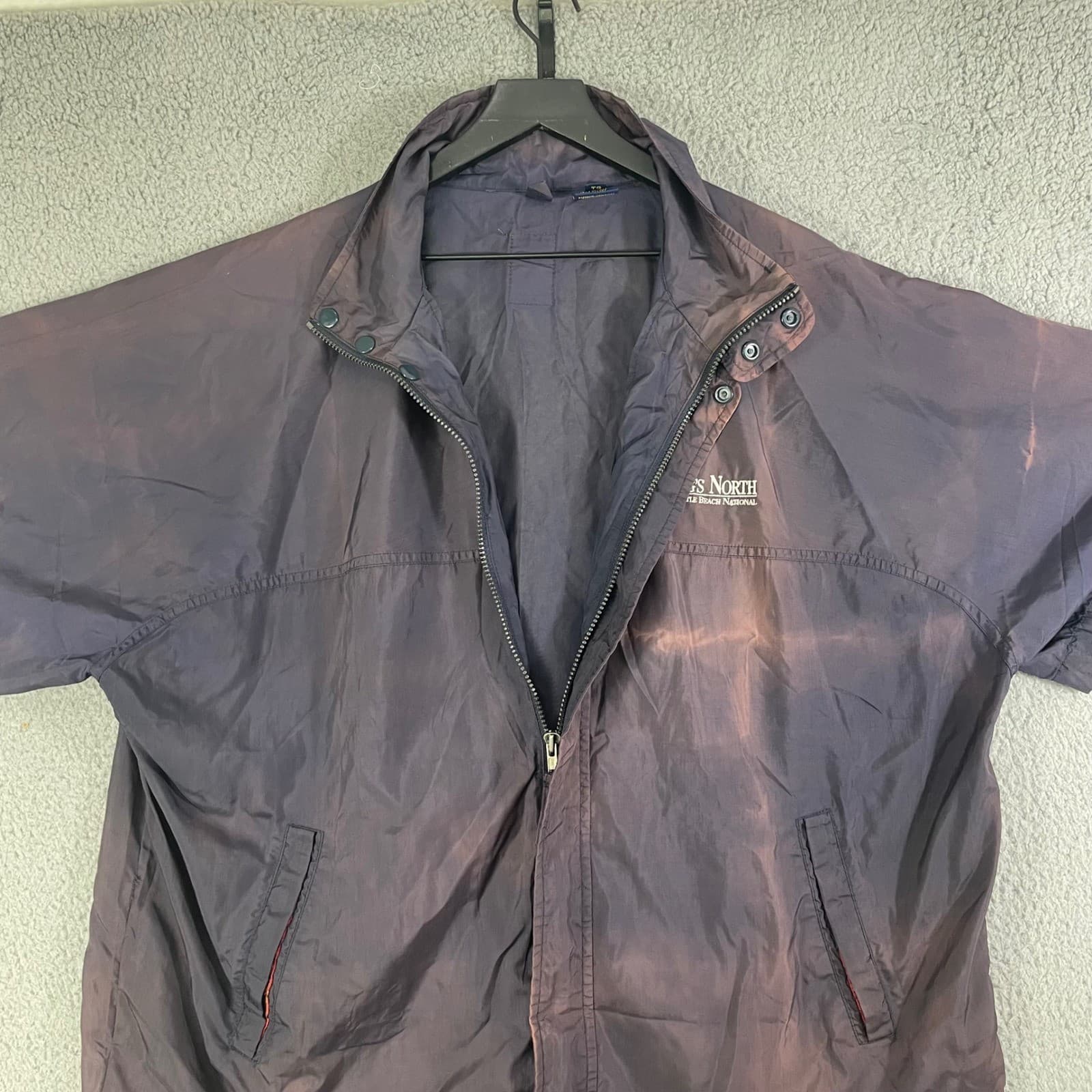 Vintage Sunice Kings North Myrtle Beach Golf Windbreaker Jacket Mens XL Navy - Thumbnail 11