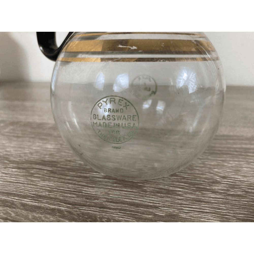 Vintage 1960s Pyrex Coffee Carafe Pitcher Pot Glass Mid Century Modern MCM VTG - Thumbnail 7
