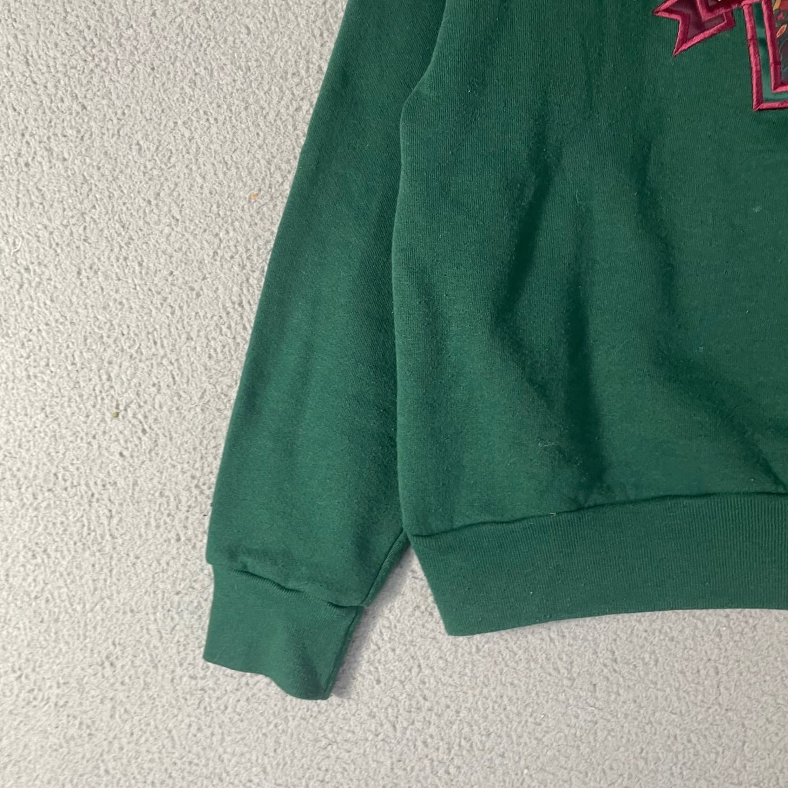 Vintage JanSport Western Kentucky Sweatshirt L Green Made USA College Crewneck - Thumbnail 5