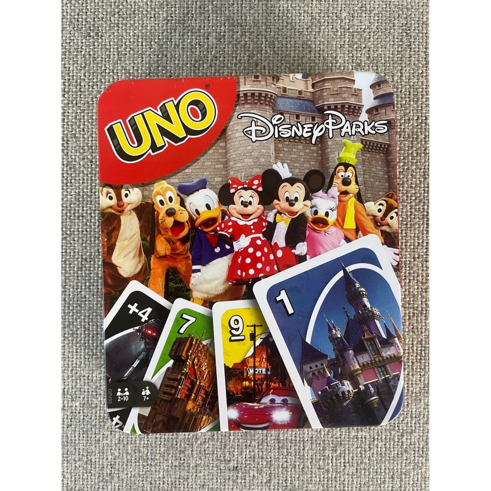 Disney Parks UNO Card Game Theme Park Edition Mickey Tin Disneyland Disney World - Thumbnail 2