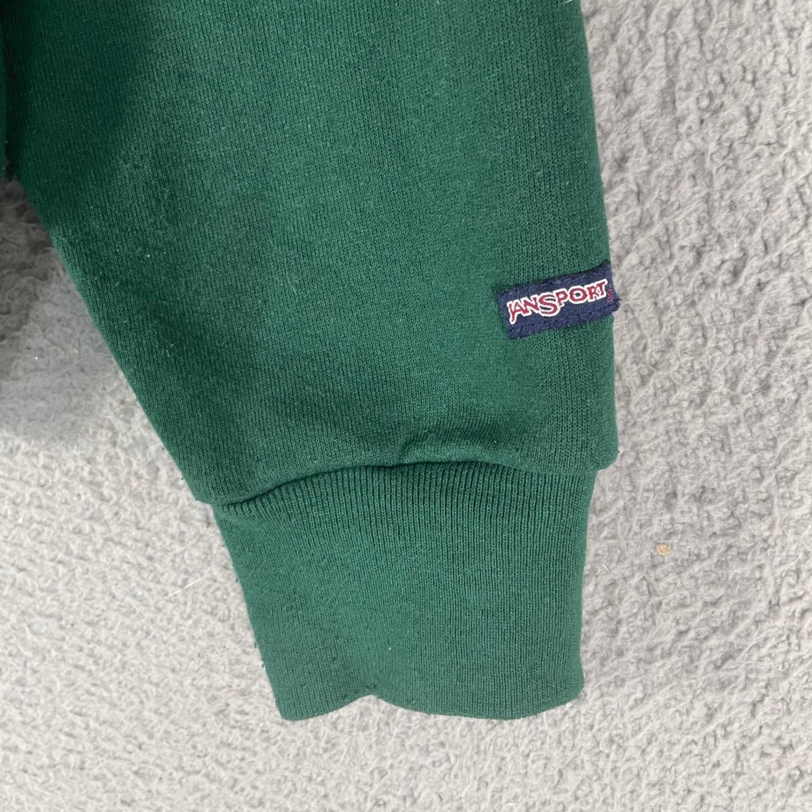Vintage JanSport Western Kentucky Sweatshirt L Green Made USA College Crewneck - Thumbnail 9