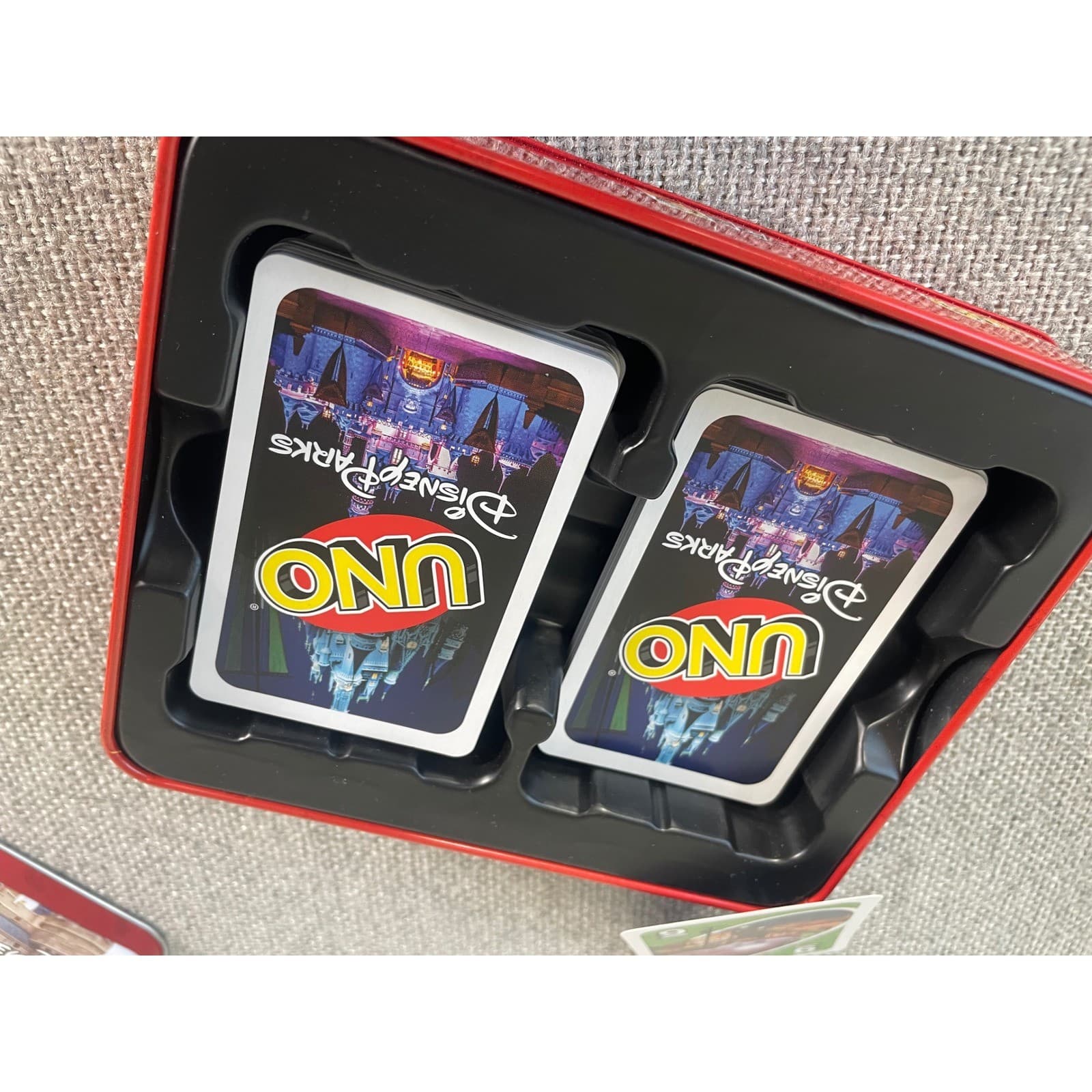 Disney Parks UNO Card Game Theme Park Edition Mickey Tin Disneyland Disney World - Thumbnail 6