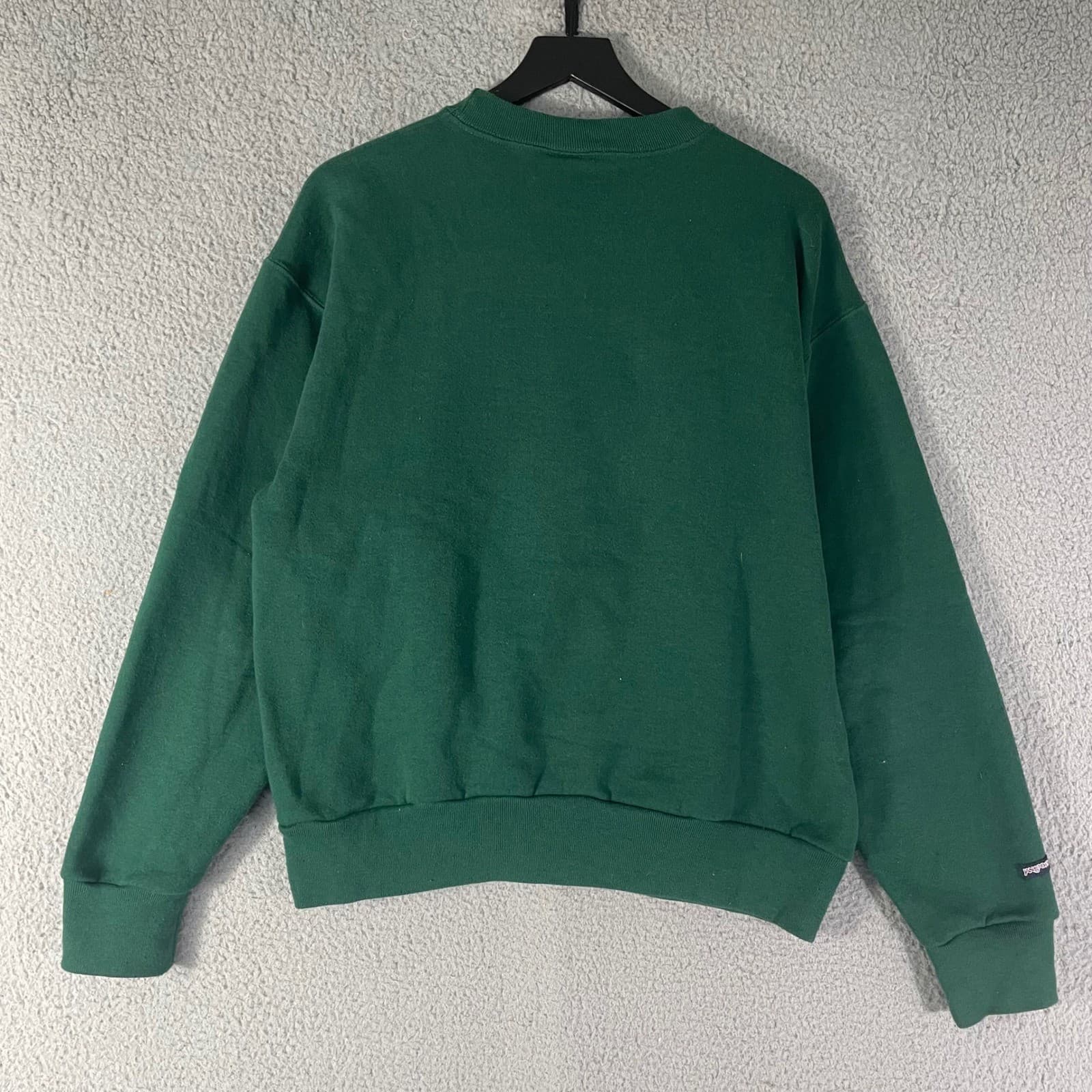 Vintage JanSport Western Kentucky Sweatshirt L Green Made USA College Crewneck - Thumbnail 8