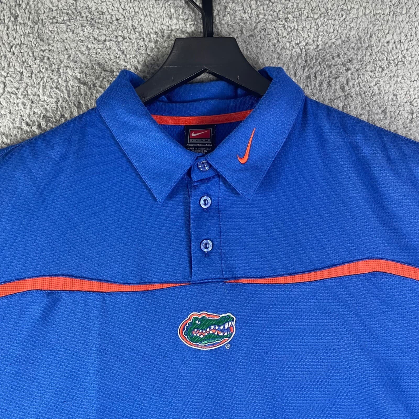 Nike Florida Gators Men’s XL Polo Shirt Blue Orange Short Sleeve NCAA Footbal - Thumbnail 10