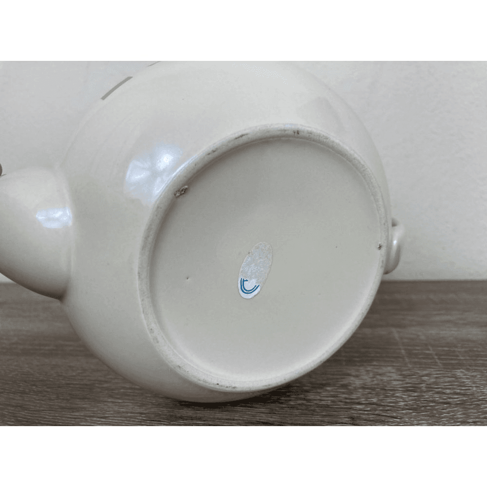 Vintage Hand Painted Ceramic Teapot Art Pottery Kitchen Decor Collectible Gift - Thumbnail 9