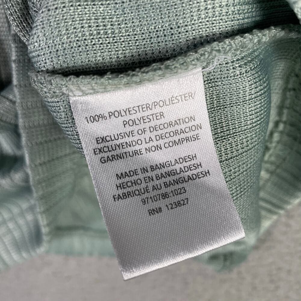 Men's Mint Green Textured Short Sleeve Button Up Shirt Large NYC Casual Summer - Thumbnail 4