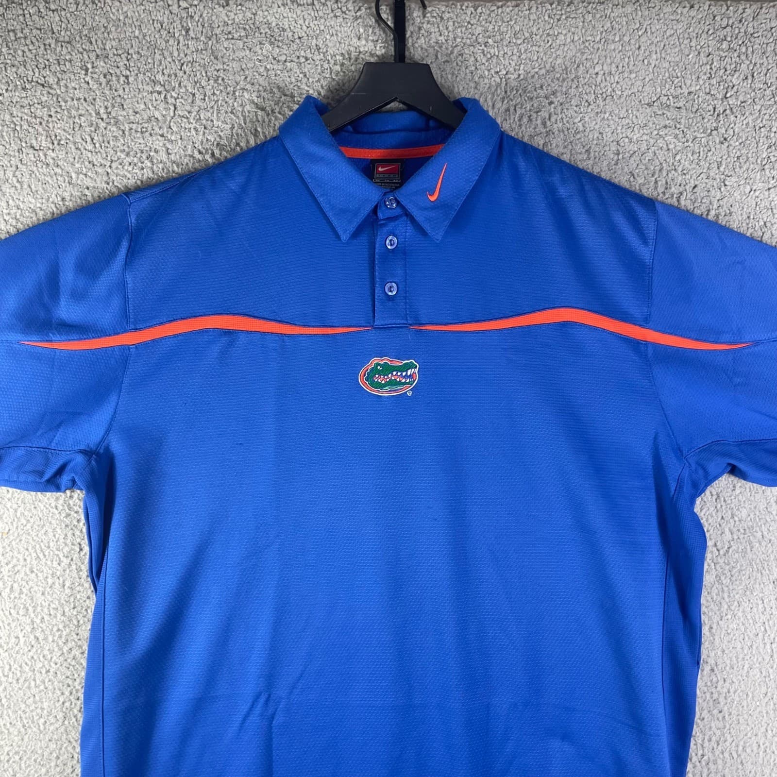 Nike Florida Gators Men’s XL Polo Shirt Blue Orange Short Sleeve NCAA Footbal - Thumbnail 7