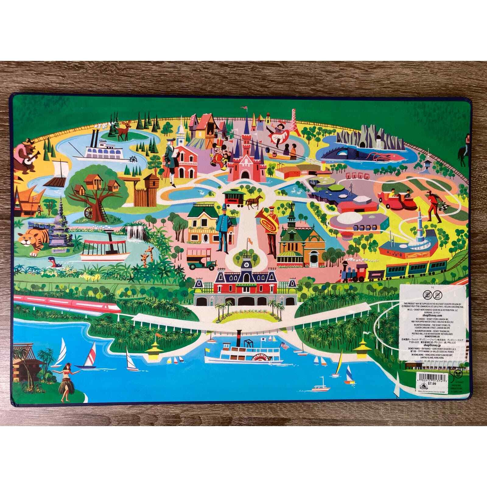 Walt Disney World 50th Anniversary Park Map Poster 2023 Collectible Decor 17x11 - Thumbnail 2