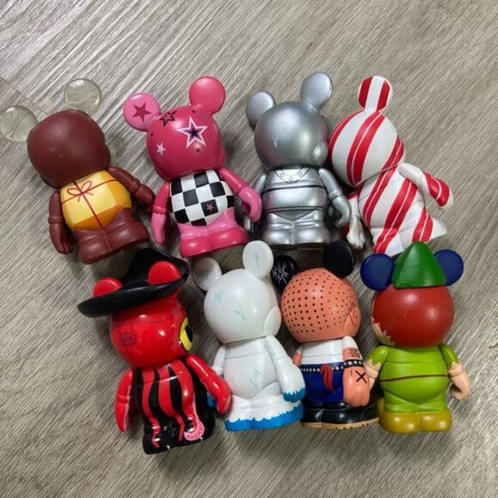 Disney Vinylmation 3" Figure Lot 8 Mickey Mouse Peter Pan Pirate Collectible - Thumbnail 3