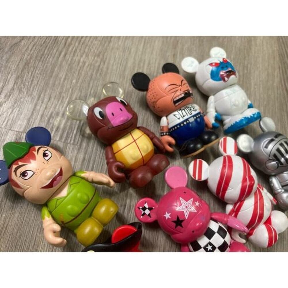 Disney Vinylmation 3" Figure Lot 8 Mickey Mouse Peter Pan Pirate Collectible - Thumbnail 7