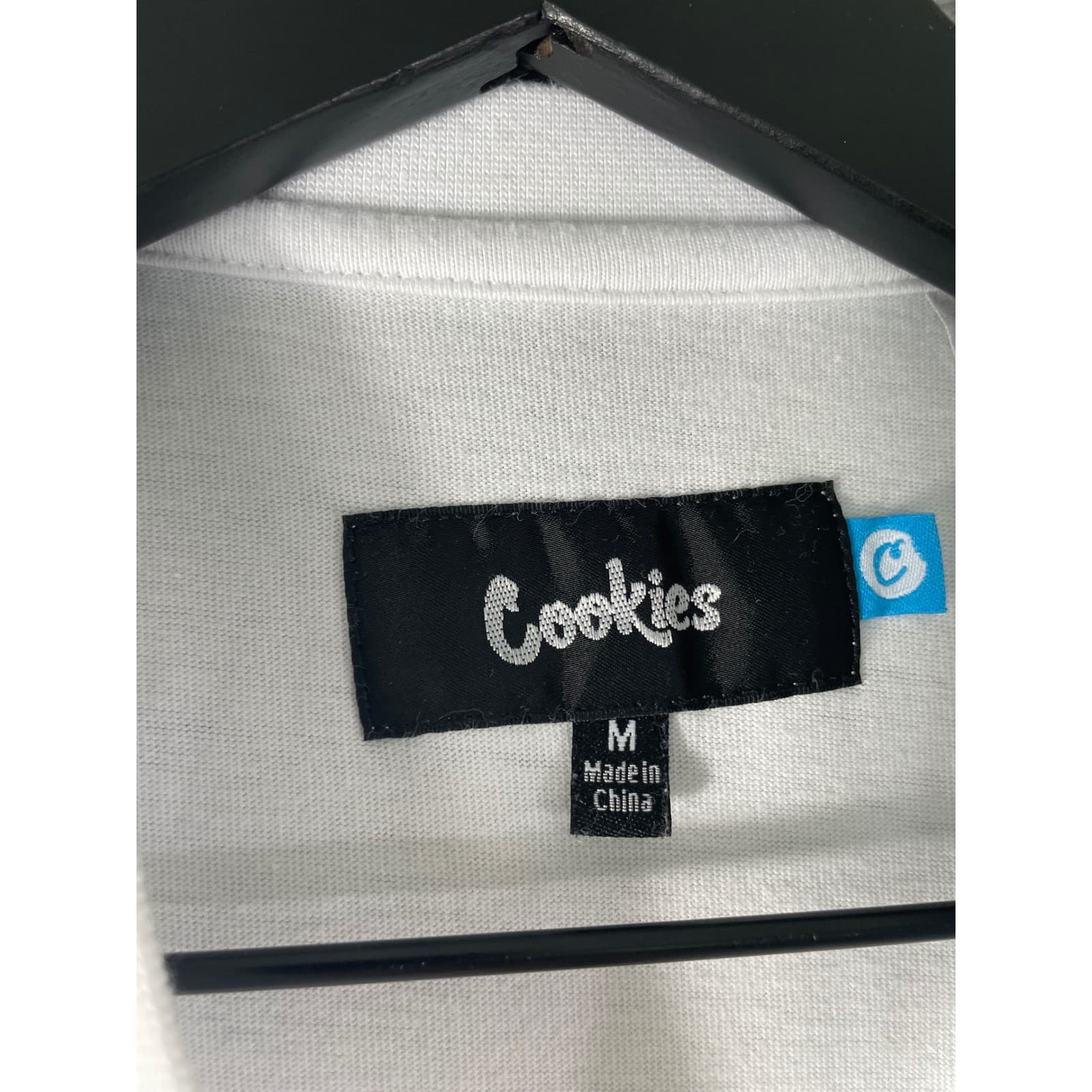 Cookies SF Men's White Embroidered Patchwork Tee Medium Streetwear Hip Hop - Thumbnail 2
