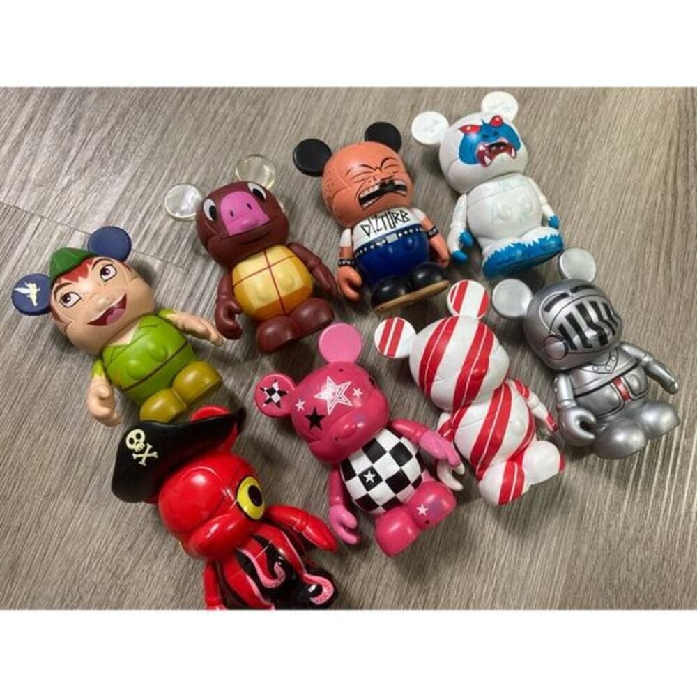 Disney Vinylmation 3" Figure Lot 8 Mickey Mouse Peter Pan Pirate Collectible - Thumbnail 6
