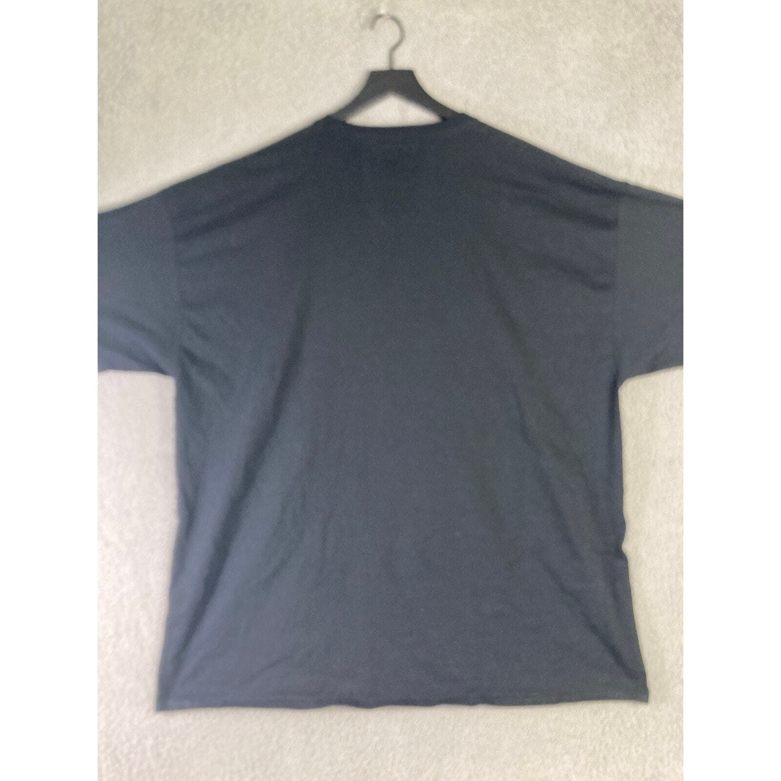 Men's Black Graphic Tee 4XL Crew Neck Streetwear Bold Print T-Shirt Hip Hop - Thumbnail 5