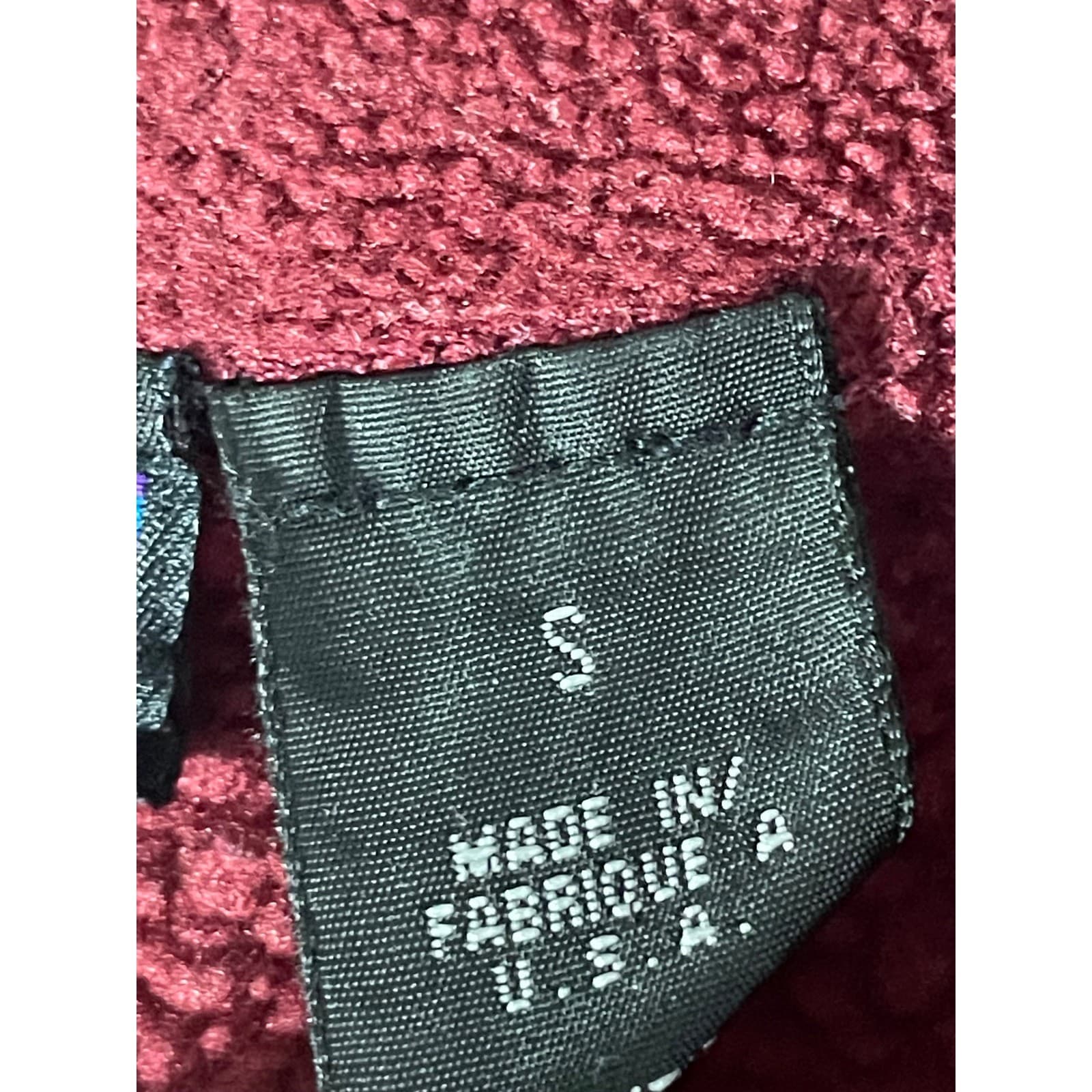 Patagonia Synchilla Fleece Pullover Womens L Red Quarter Zip Vintage Jacket USA - Thumbnail 4