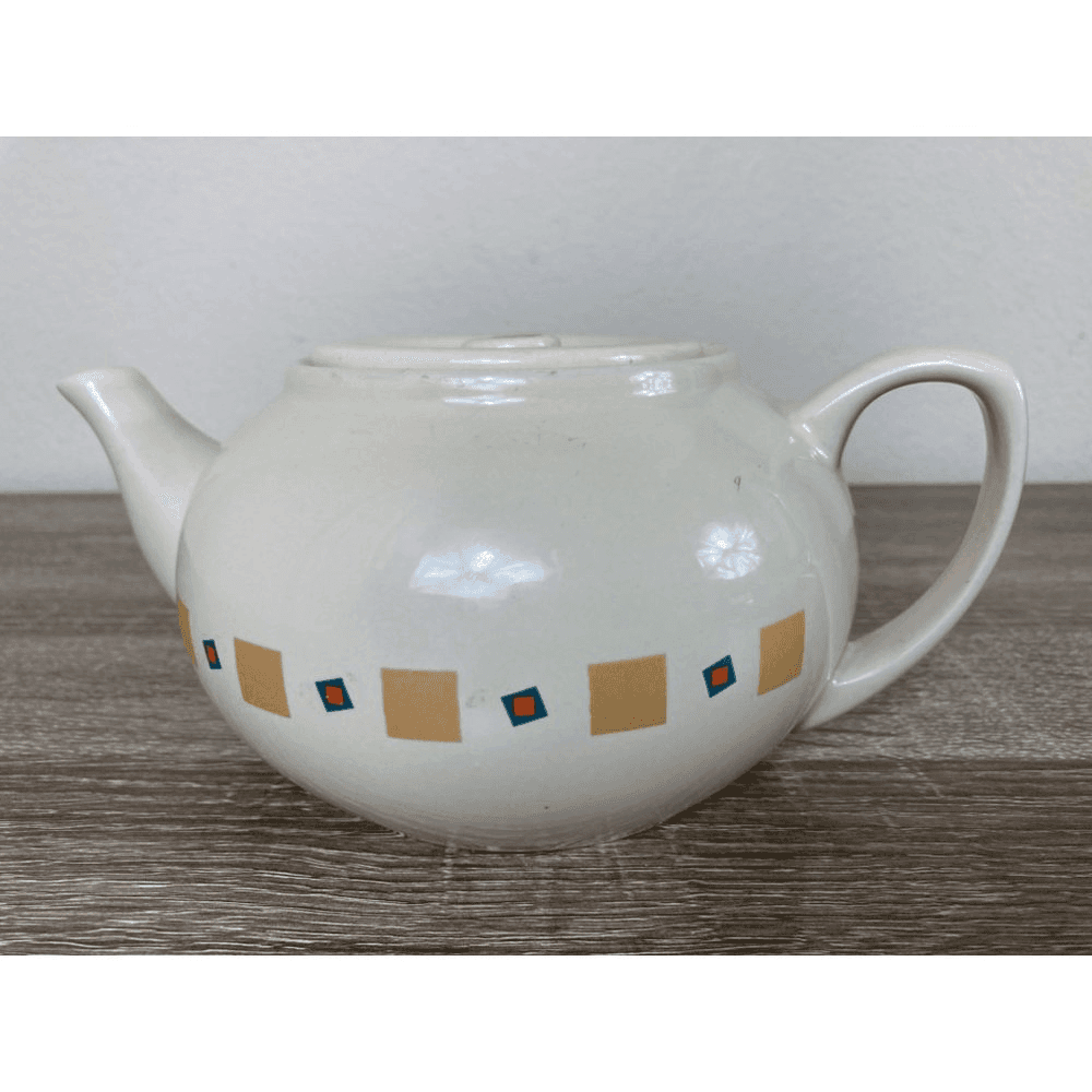 Vintage Hand Painted Ceramic Teapot Art Pottery Kitchen Decor Collectible Gift - Thumbnail 6