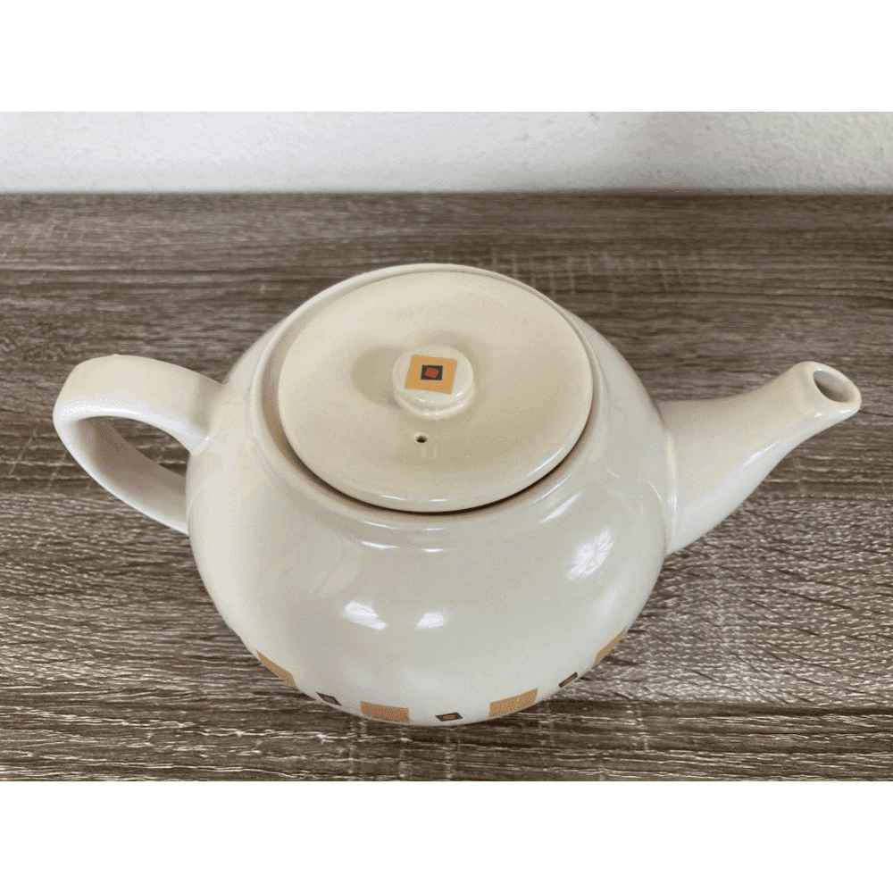 Vintage Hand Painted Ceramic Teapot Art Pottery Kitchen Decor Collectible Gift - Thumbnail 10