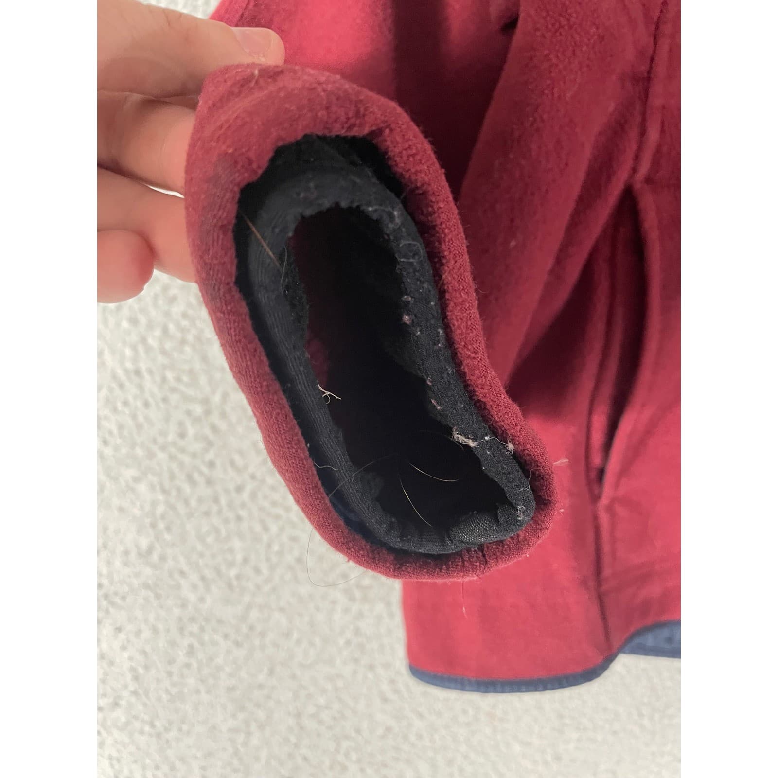 Patagonia Synchilla Fleece Pullover Womens L Red Quarter Zip Vintage Jacket USA - Thumbnail 7