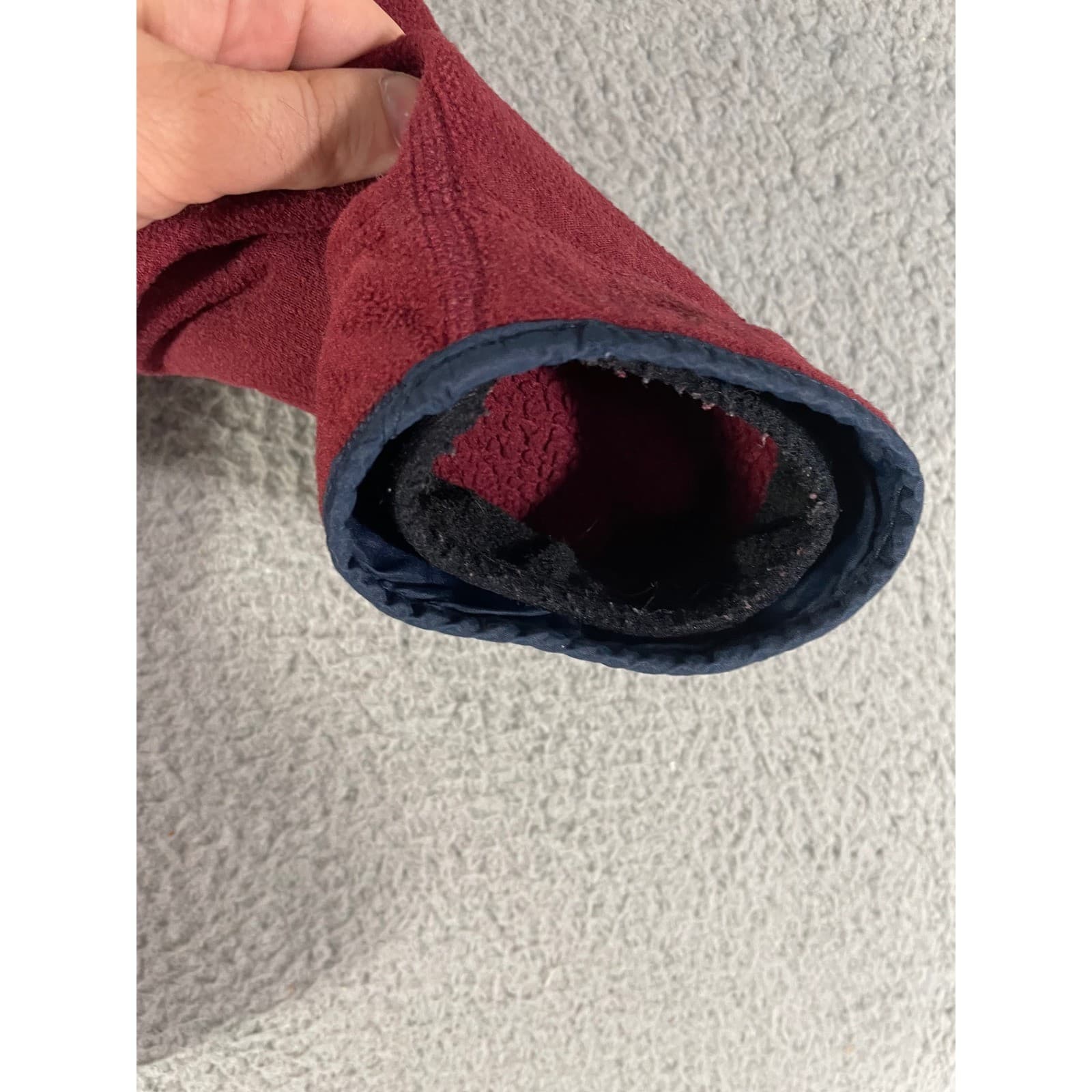 Patagonia Synchilla Fleece Pullover Womens L Red Quarter Zip Vintage Jacket USA - Thumbnail 8