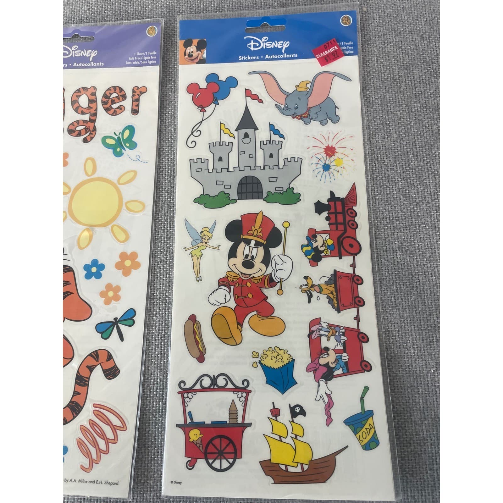 Vintage Disney Sandylion Sticker Sheets Pooh Tigger Eeyore 90s Scrapbook Lot - Thumbnail 5
