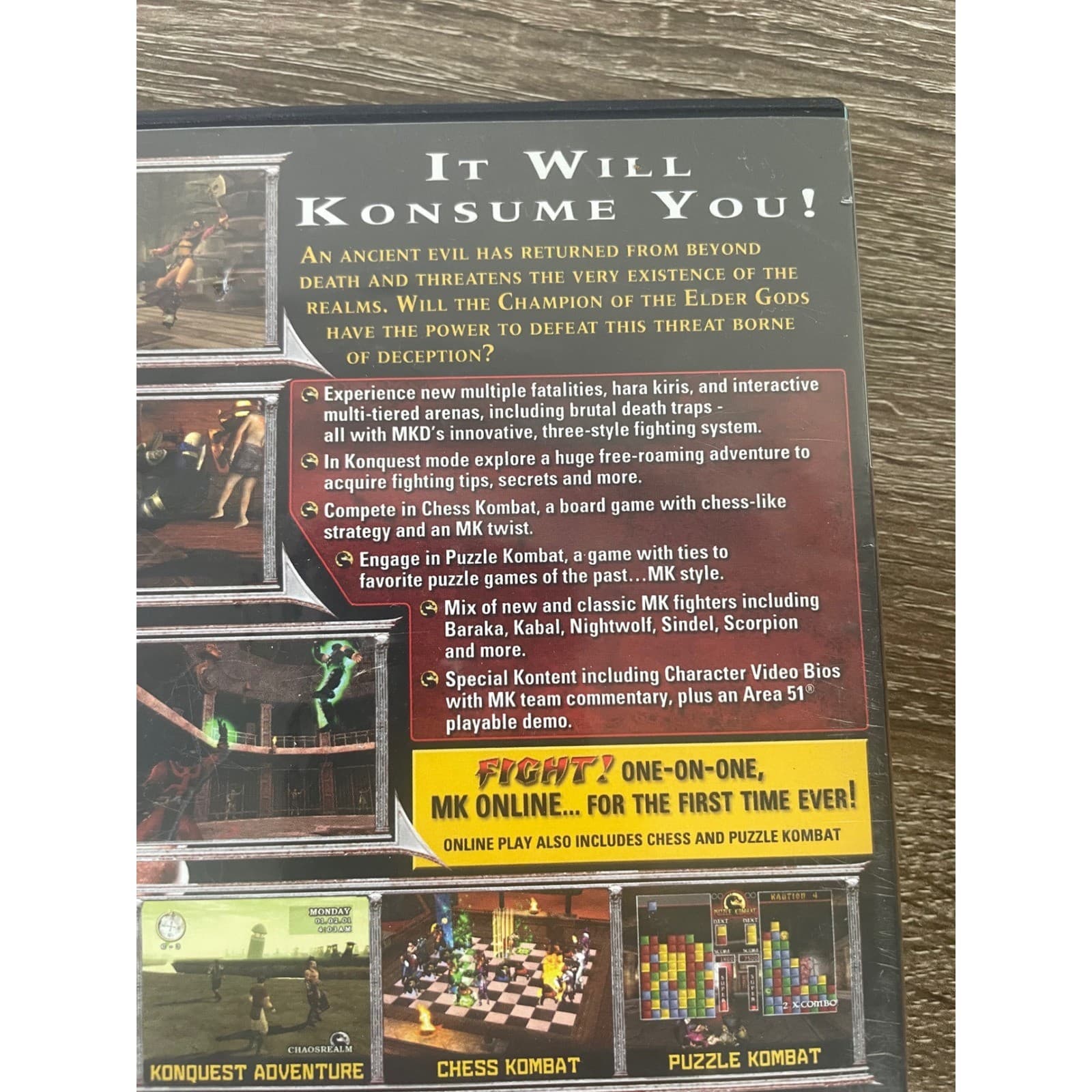 Mortal Kombat Deception PS2 Sony PlayStation 2 Complete Case Manual M Rated 2004 - Thumbnail 5