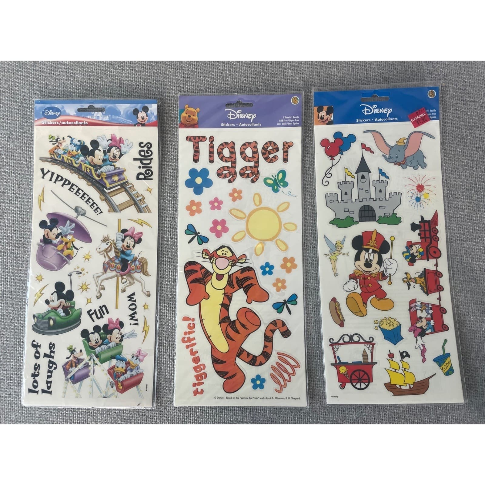 Vintage Disney Sandylion Sticker Sheets Pooh Tigger Eeyore 90s Scrapbook Lot - Thumbnail 2