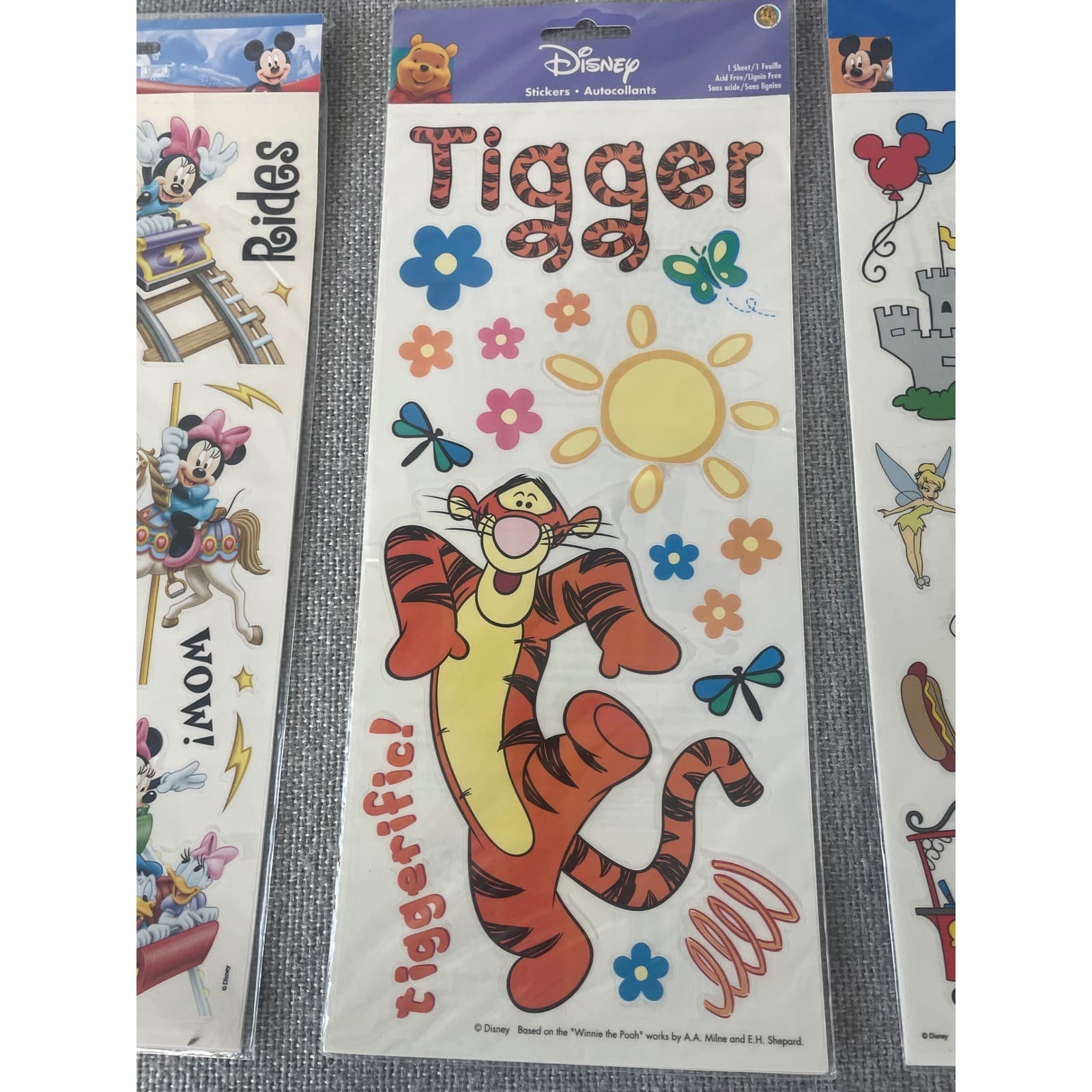 Vintage Disney Sandylion Sticker Sheets Pooh Tigger Eeyore 90s Scrapbook Lot - Thumbnail 4