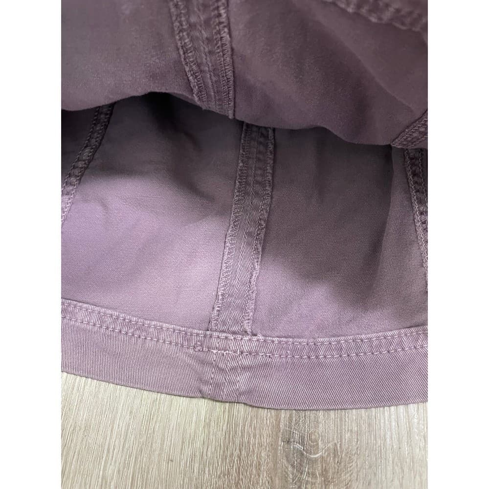 Free People Corduroy Mini Skirt Dusty Mauve Purple Back Zip Women's Size 0 - Thumbnail 12