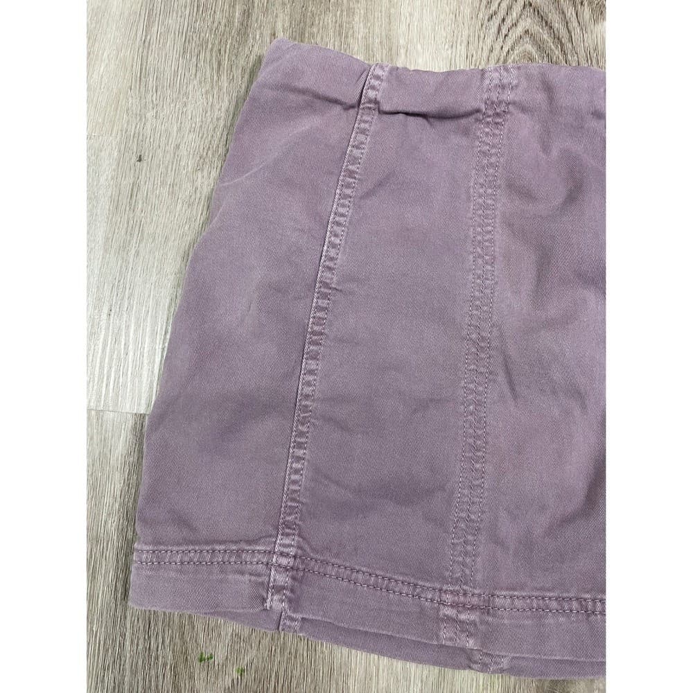 Free People Corduroy Mini Skirt Dusty Mauve Purple Back Zip Women's Size 0 - Thumbnail 11