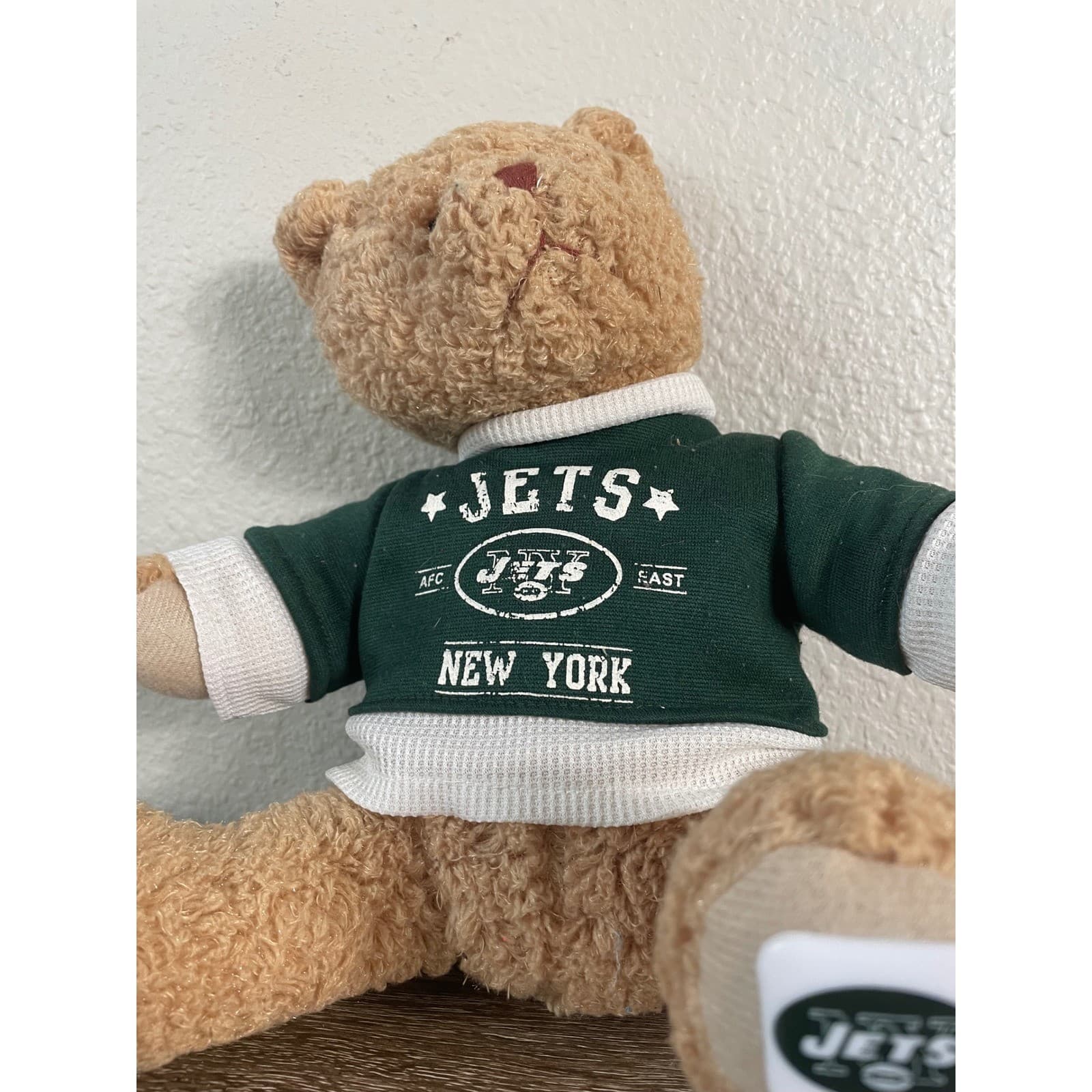 New York Jets Teddy Bear Plush 10in NFL Stuffed Animal Green Football Gift - Thumbnail 6