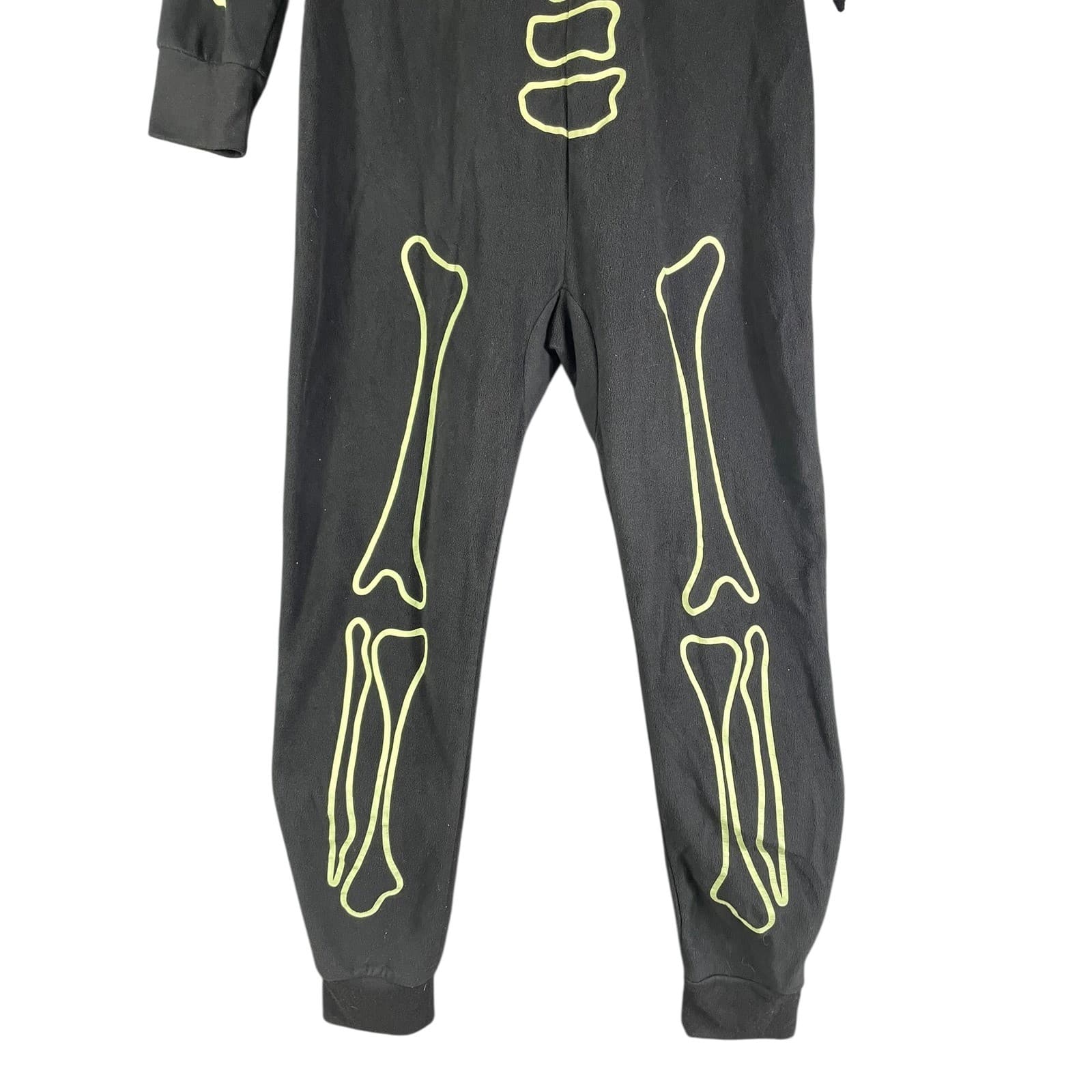 Women's Skeleton Halloween Costume Gray Pants Small Spooky Cozy Casual Outfit - Thumbnail 3