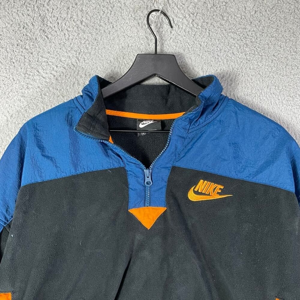 Nike Women's Quarter Zip Fleece Colorblock Pullover Jacket XL Extra Large Cozy - Thumbnail 8