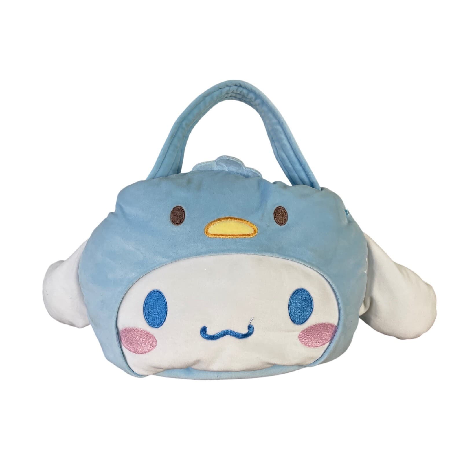 Sanrio Cinnamoroll Easter Basket Plush Bag Blue Hello Kitty Friends Bunny Tote - Thumbnail 2