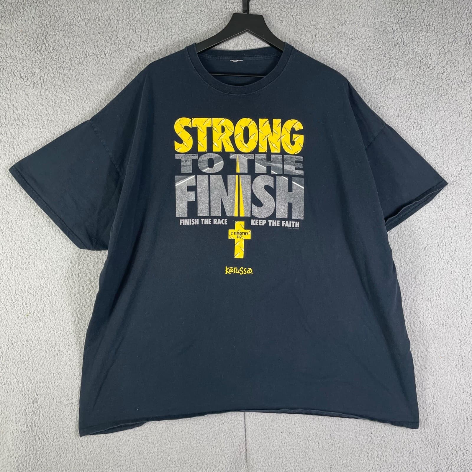Christian Cross Faith Graphic T Shirt Men’s 3XL Black Jesus Religious Shirt - Thumbnail 7
