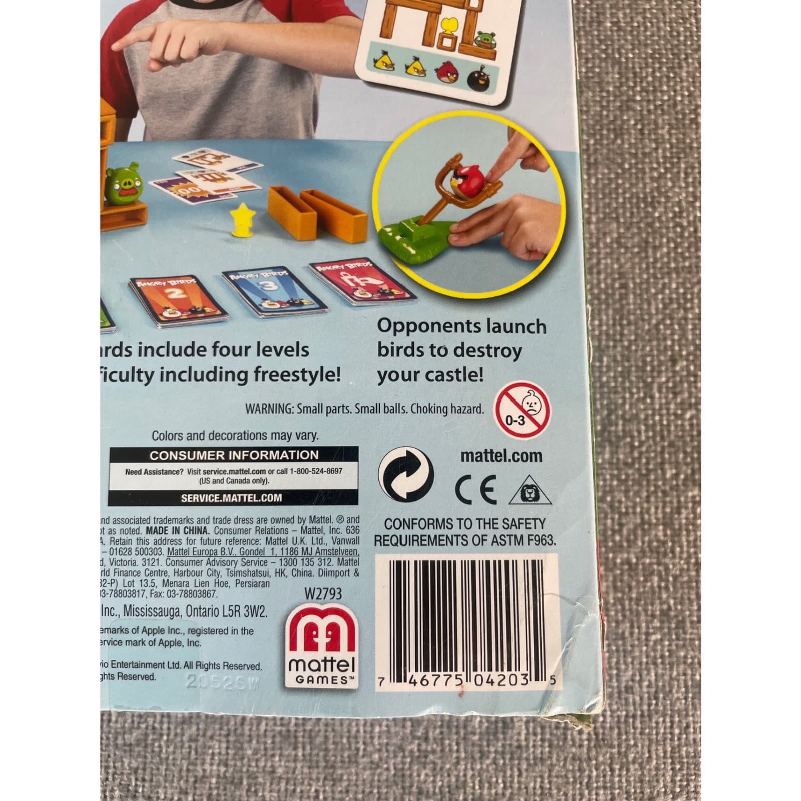 Angry Birds Knock On Wood Board Game Mattel 2011 Complete Catapult Kids Toy - Thumbnail 5