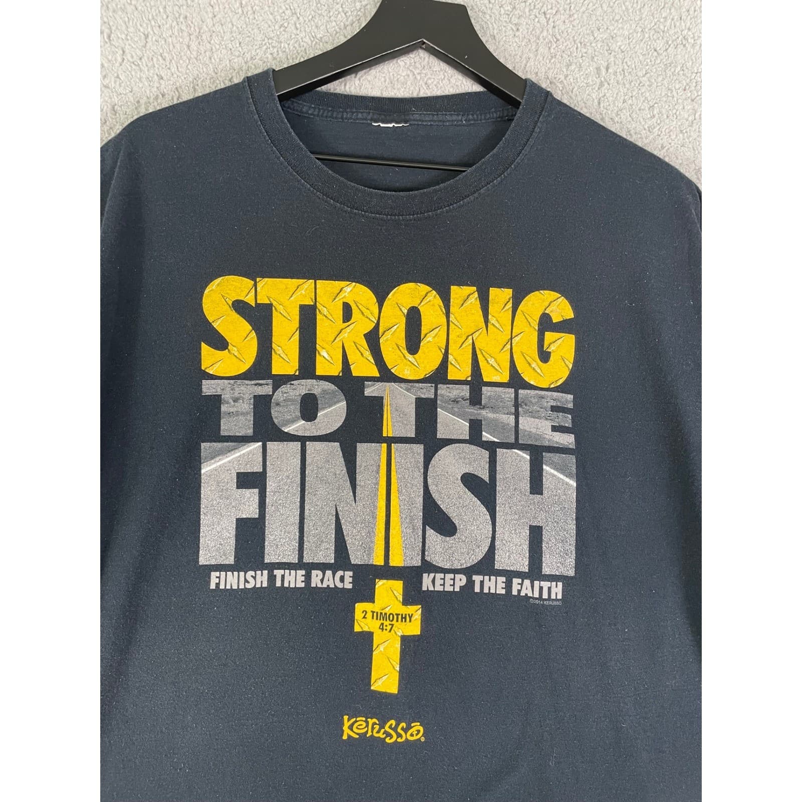 Christian Cross Faith Graphic T Shirt Men’s 3XL Black Jesus Religious Shirt - Thumbnail 8