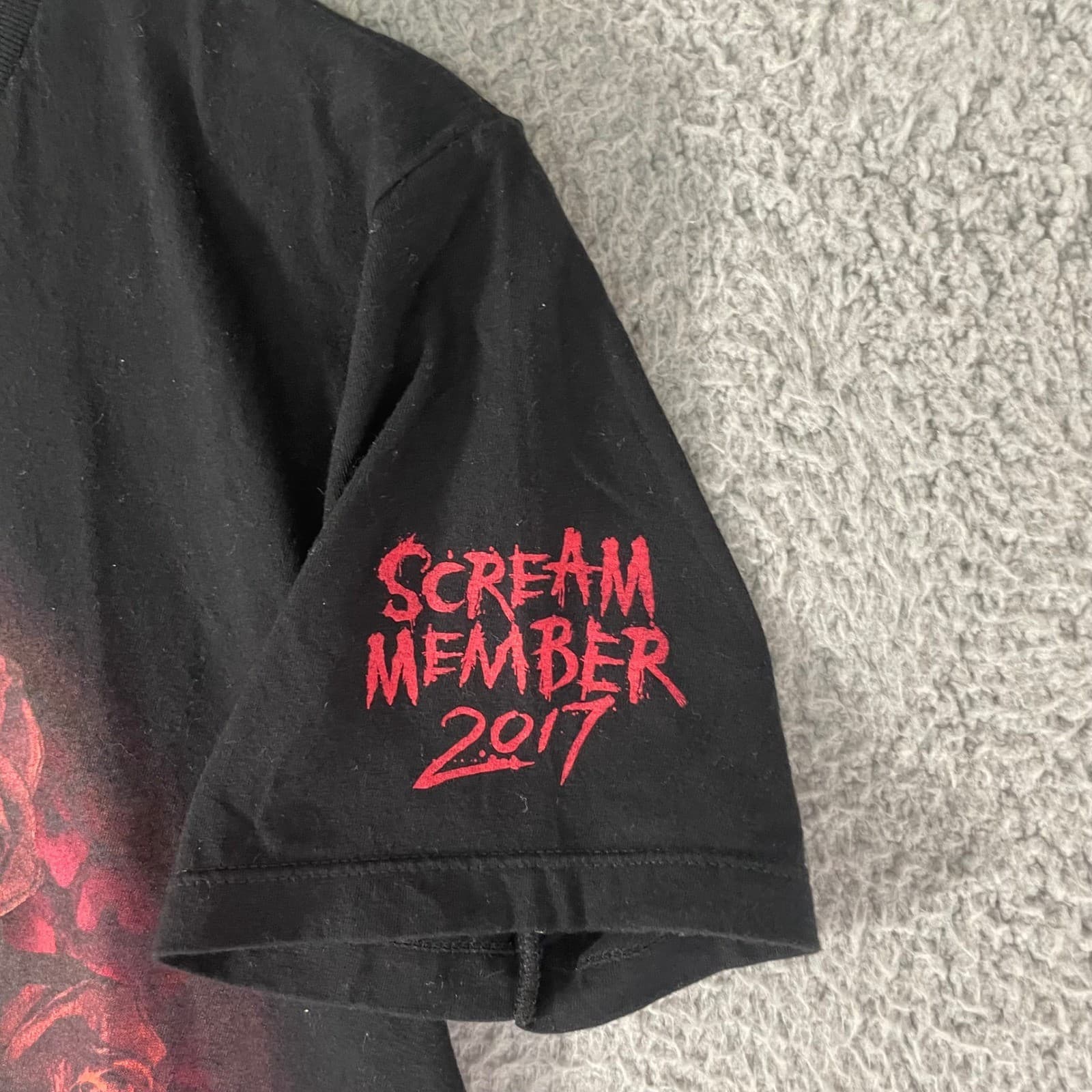 Universal Halloween Horror Nights HHN 27 Scream Member Staff Skull Shirt Size S - Thumbnail 5