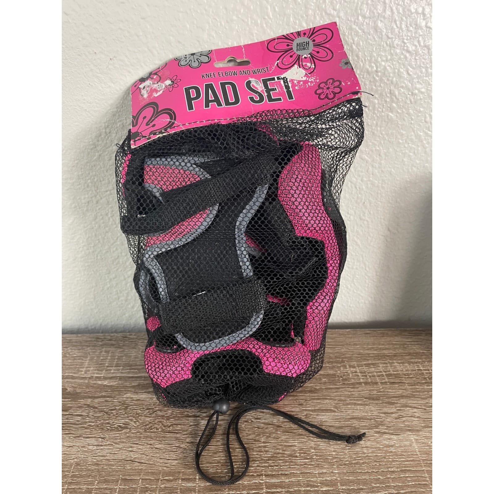 Kids Skate Pad Set Pink Large Knee Elbow Wrist Guards Protective Gear Girls - Thumbnail 7