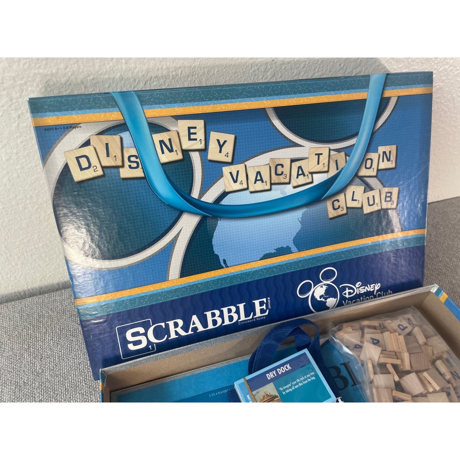 Disney Vacation Club Scrabble Board Game DVC Member Exclusive Travel Bag Set - Thumbnail 9